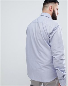 Синяя оксфордская рубашка с длинными рукавами Badrhino