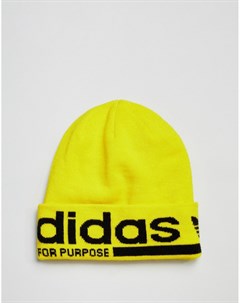 Желтая шапка бини DM1688 Adidas originals