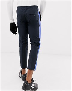 Темно синие стретчевые брюки с лентой по бокам Golf Ivan J.lindeberg