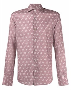 Рубашка на пуговицах с цветочным принтом Canali