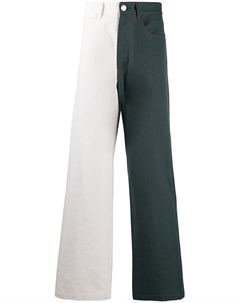 Двухцветные джинсы широкого кроя Marni