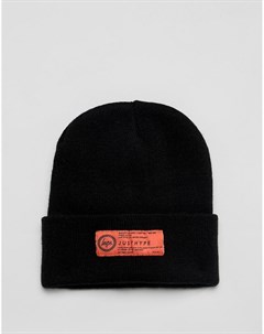 Черная шапка бини с нашивкой логотипа Hype