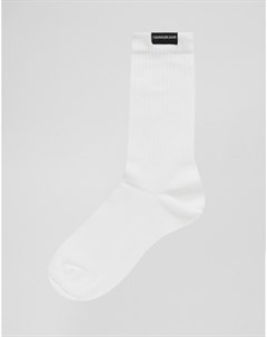 Набор белых носков с фирменной нашивкой 2 пары Calvin klein jeans