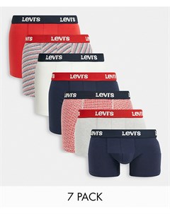 Подарочный набор из 7 боксеров брифов разных цветов Levi's®