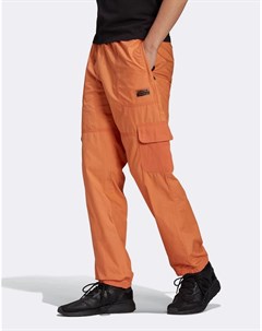 Светло оранжевые джоггеры карго от комплекта Adidas originals