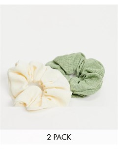 Набор из 2 резинок для волос естественных цветов Asos design