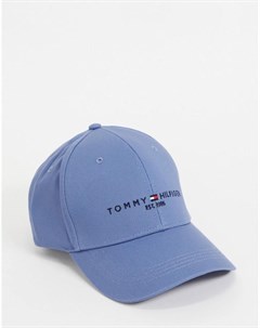 Голубая кепка с логотипом Tommy hilfiger