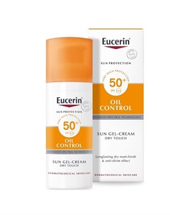 Солнцезащитный Гель крем для проблемной кожи лица SPF50 50мл Eucerin