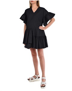Черное асимметричное платье Attesa