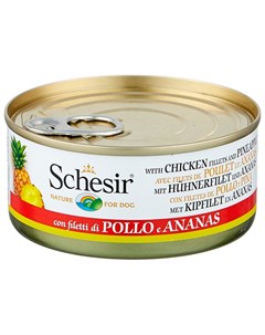 Dog Chicken Ananas для взрослых собак с цыпленком и ананасом 150 гр х 10 шт Schesir