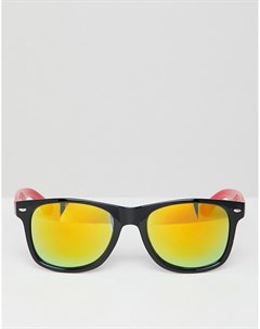 Квадратные солнцезащитные очки с оранжевыми стеклами 7x