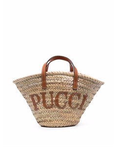 Пляжная сумка с нашивкой логотипом Emilio pucci