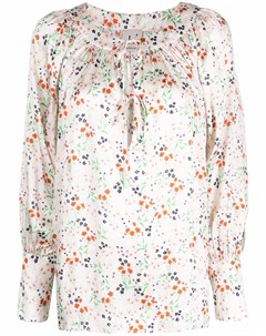 Блузка с завязками и цветочным принтом L' autre chose