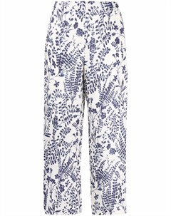 Укороченные брюки с цветочным принтом Les copains