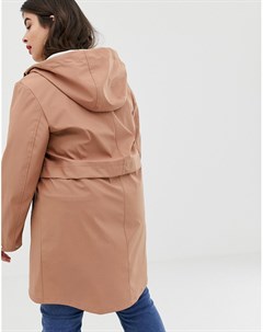 Непромокаемое пальто с капюшоном Vero moda curve