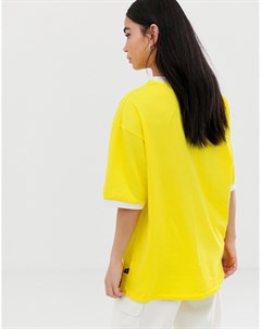 Желтая футболка с логотипом Vfiles