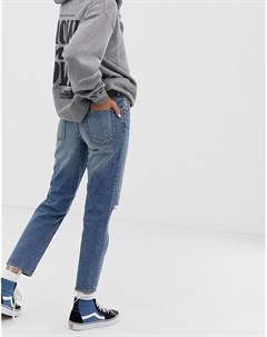 Укороченные джинсы в стиле 90 х из переработанного и органического смесового хлопка Cheap monday