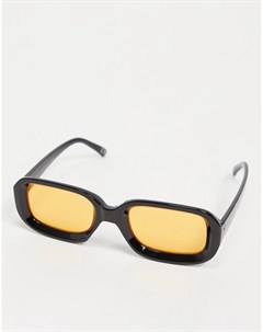 Квадратные солнцезащитные очки с линзами янтарного цвета Asos design