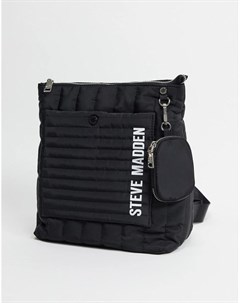 Черный стеганый рюкзак из нейлона Sumba Steve madden
