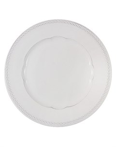 Тарелка обеденная 27 см Augusta белый Matceramica