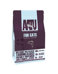 Корм корм для взрослых кошек с лососем и сельдью 1 кг Aatu