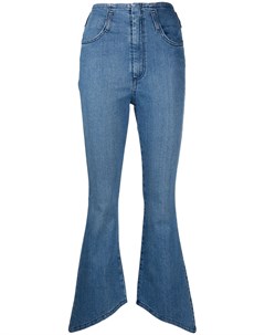 Расклешенные джинсы асимметричного кроя Federica tosi