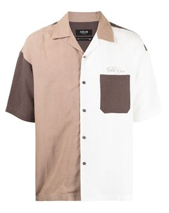 Рубашка в стиле колор блок с короткими рукавами Five cm
