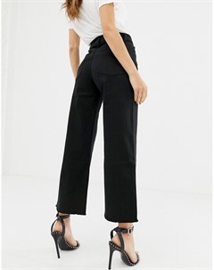 Укороченные джинсы с широкими штанинами и необработанным краем Hepburn Dl1961