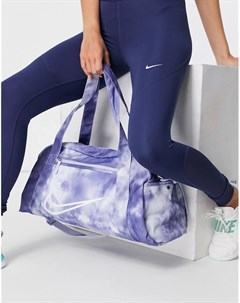 Синяя сумка дафл с принтом тай дай Club Nike training