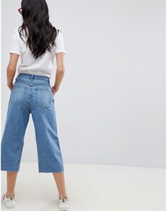 Широкие укороченные джинсы Boohoo