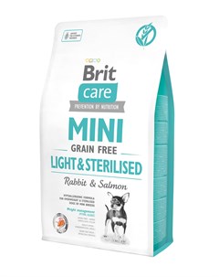 Беззерновой для собак малых пород с избыточным весом или стерилизованных 7 кг Brit*