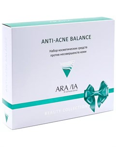 Набор против несовершенств кожи Anti Acne Balance 3 средства Уход за лицом Aravia professional
