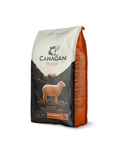 Grain Free Grass Fed Lamb Беззерновой сухой корм для собак и щенков всех пород с ягненком 2 кг Canagan
