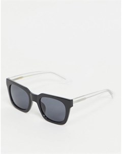 Черные квадратные солнцезащитные очки в стиле унисекс Nancy A.kjaerbede