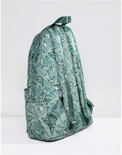 Зеленый рюкзак с принтом Pretty green