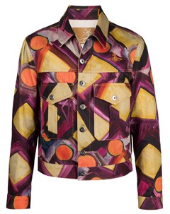 Джинсовая куртка с абстрактным принтом Vivienne westwood