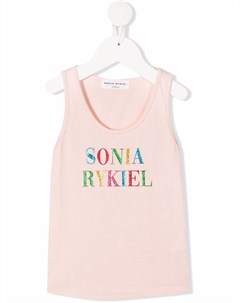 Топ с блестками и логотипом Sonia rykiel enfant