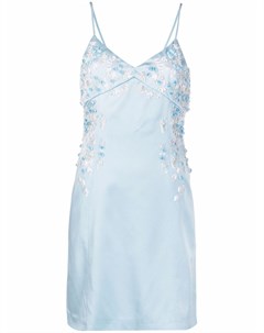 Платье мини с цветочной вышивкой Blumarine