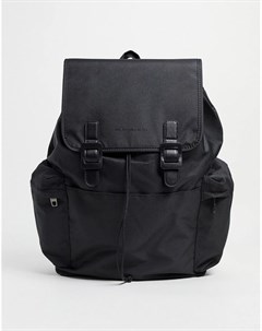 Рюкзак черного цвета и цвета оружейного металла French connection