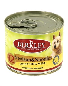 Влажный корм для собак 12 Venision Noodles 0 2 кг Berkley