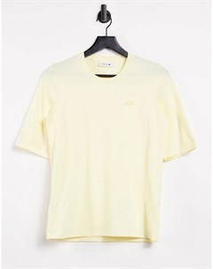 Классическая желтая футболка с круглым вырезом Lacoste