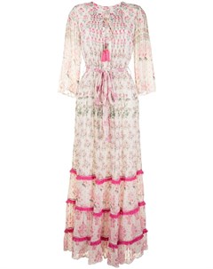Платье макси с цветочным принтом Hemant & nandita