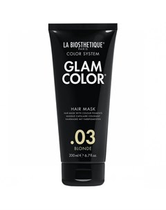 Маска Glam Color Hair Mask 03 Blonde Тонирующая для Волос 200 мл La biosthetique