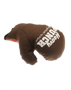 Heavy Punch Игрушка для собак Бокс перчатка с пищалкой коричневая Gigwi