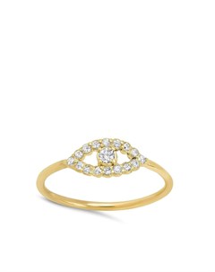 Кольцо Evil Eye из желтого золота с бриллиантами Jennifer meyer