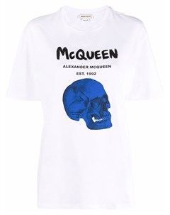 Футболка с принтом Skull Alexander mcqueen