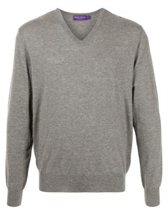 Кашемировый свитер с V образным вырезом Polo ralph lauren