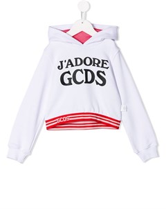 Толстовка с капюшоном и принтом логотипа Gcds kids
