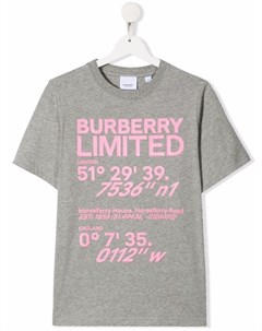 Футболка с логотипом Burberry kids