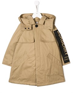 Парка с логотипом Burberry kids